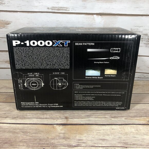 NEW PIAA P-1000 XT 55W Xtreme White Beams Fog Lights Silver Housing Chrome Trim - Picture 5 of 9